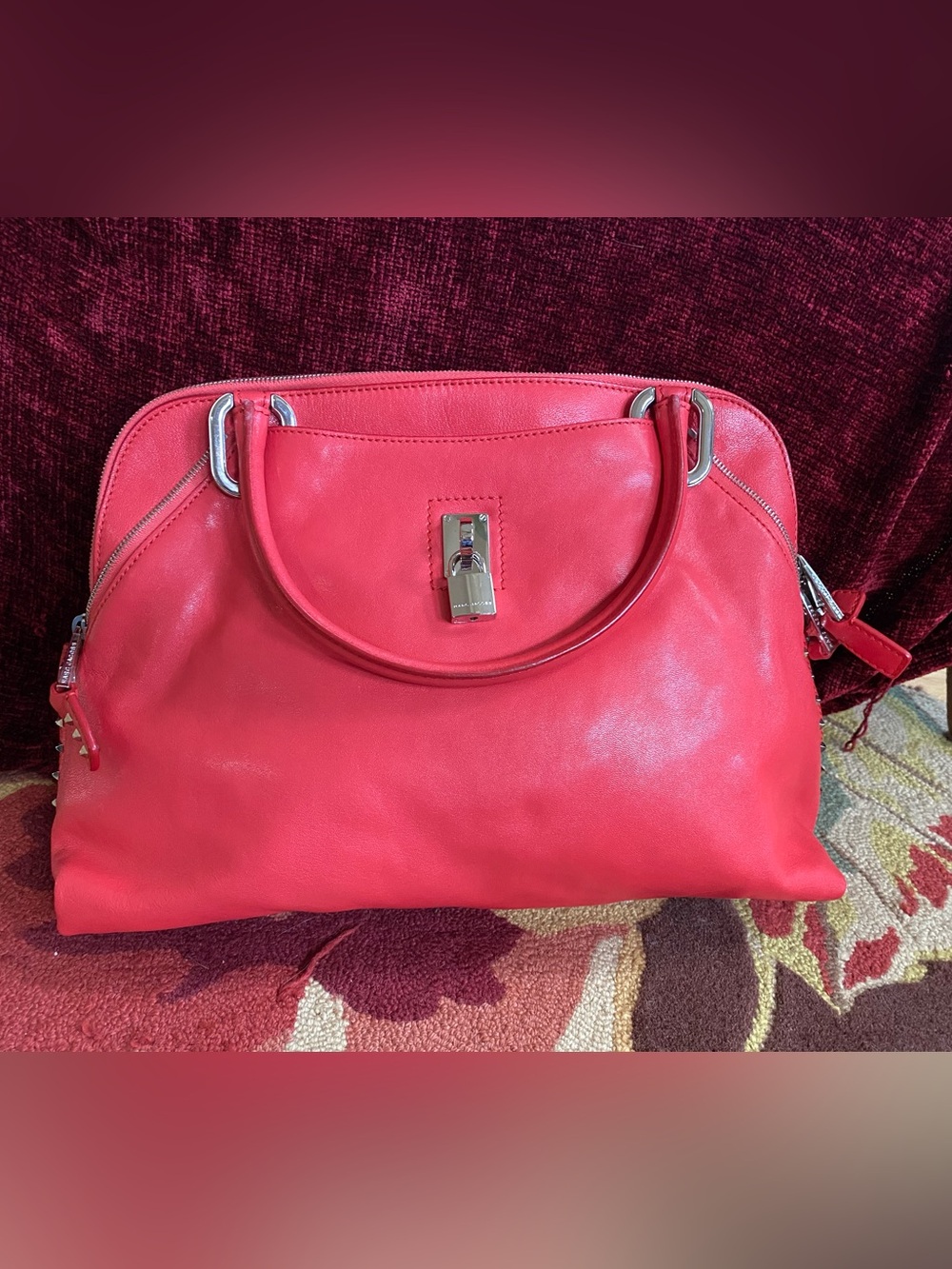 Marc Jacobs leather studded large handbag - NWOT - Picture 8 of 12